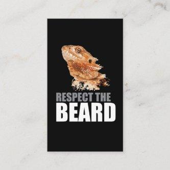 Respect The Beard Funny Bearded Dragon