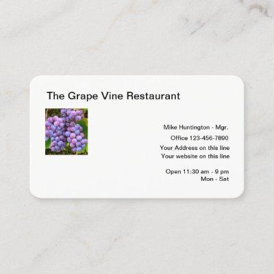 Restaurant Grape Vine Theme