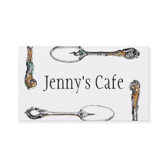 restaurant or cafe , antique cutlery
