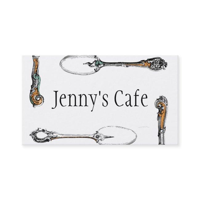 restaurant or cafe , antique cutlery