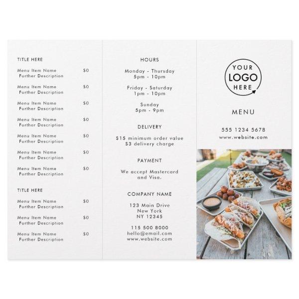 Restaurant Takeout | Modern Photo Takeaway Menu