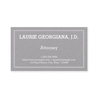 Restrained, Plain Attorney