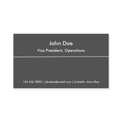 Résumé networking cards Black Gray Line
