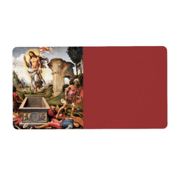 Resurrection of Christ Label
