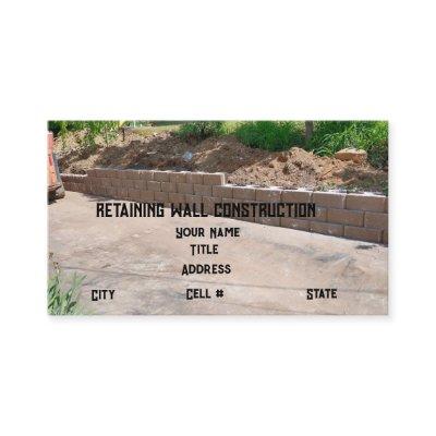 Retaining Wall Construction