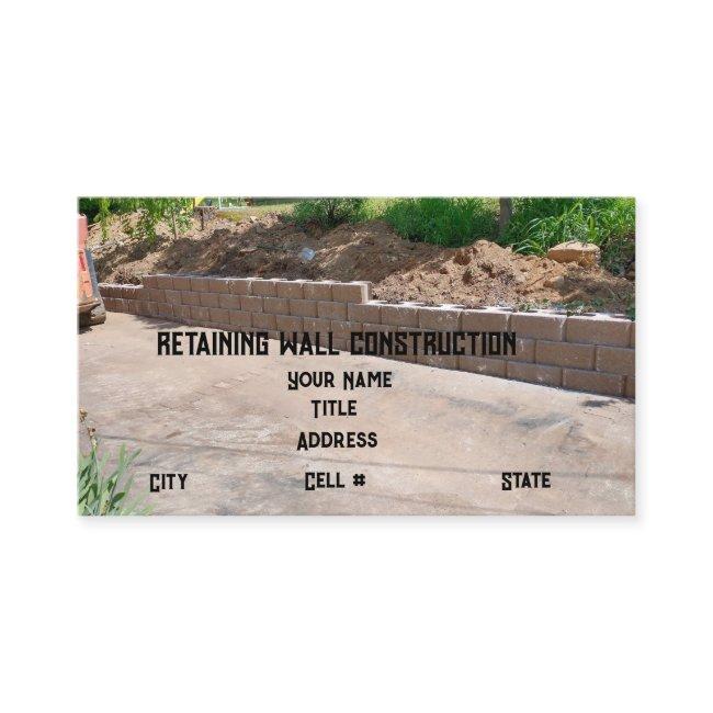 Retaining Wall Construction