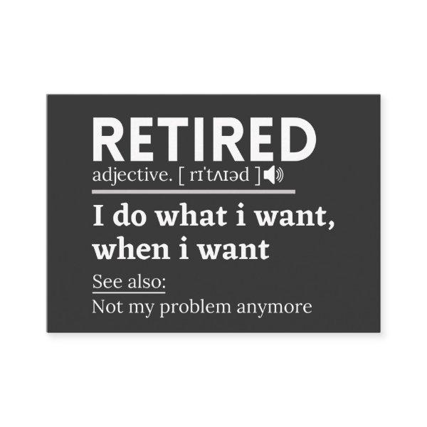 retired definition, funny retirement, retired