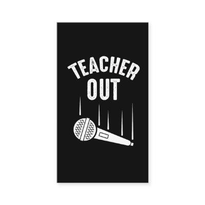 Retired Teacher Out Mic Drop Retirement