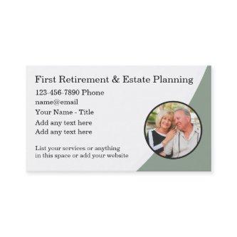 Retirement And Estate Planning Businesscards