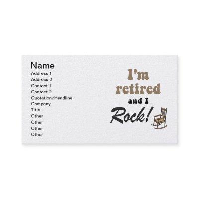 retirement calling card