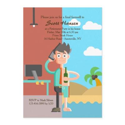 Retirement Now Party Invitation