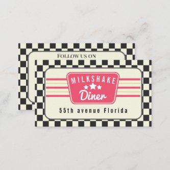 retro American diner 1960 1950s milkshake