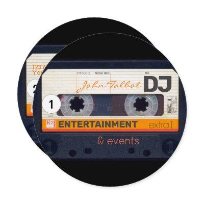 Retro Audiotape Cassette 80s DJ  R2