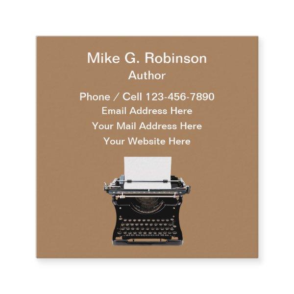 Retro Author Writer