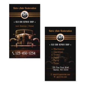 Retro Auto Restoration | Repair Shop elegant Busin