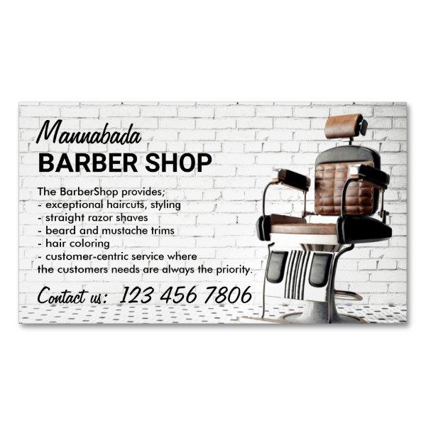 Retro Barber Shop  Magnet