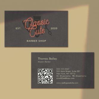 Retro Barber Shop, Hair Stylist QR Code