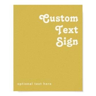 Retro Beach | Gold Cards and Gifts Custom Poster