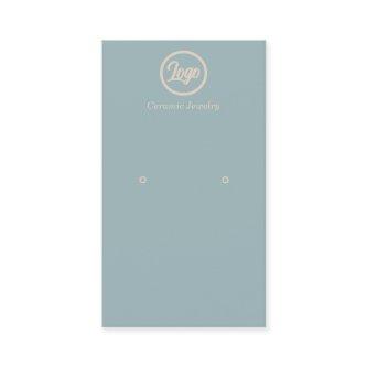 Retro Blue Earring Jewelry Logo