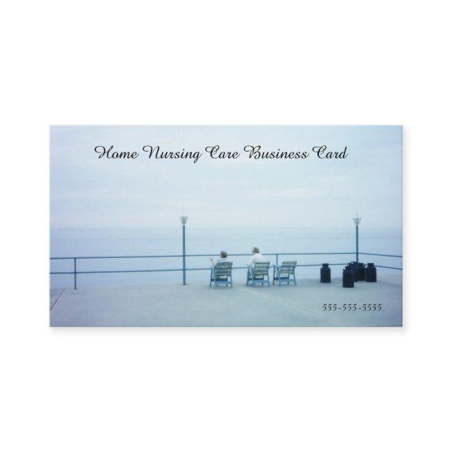 Retro Blue Home Nursing Care Assistance Service
