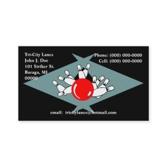 Retro Bowling Alley Lanes Sharp Boomerang pointer