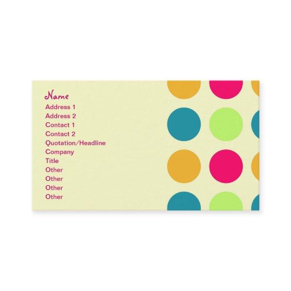 Retro Business Candy Dotted Pattern