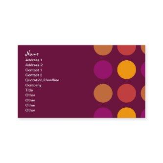 Retro Business Plum Dotted Pattern