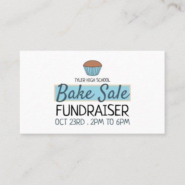 Retro Cake Design, Charity Bake Sale Event Advert