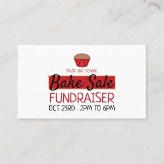 Retro Cake Design, Charity Bake Sale Event Advert