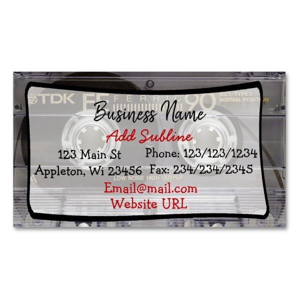 Retro Cassette Tape Business  Magnetic Card