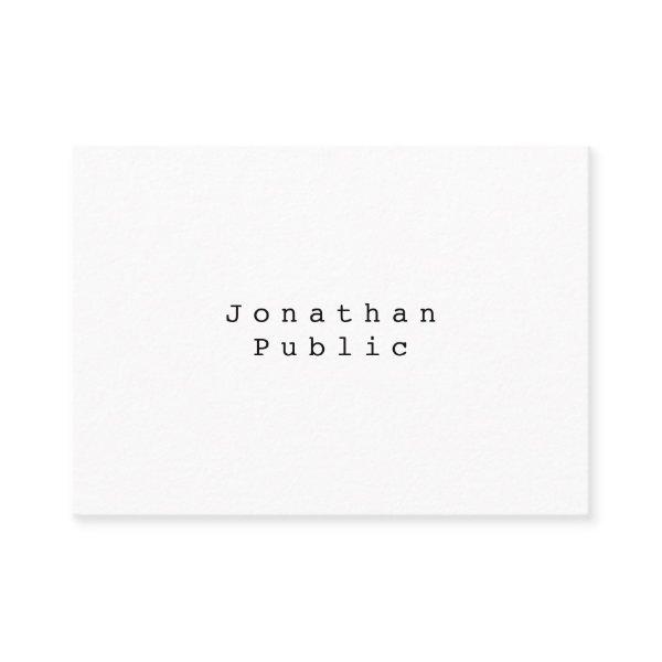Retro Classic Nostalgic Look Elegant Simple Plain