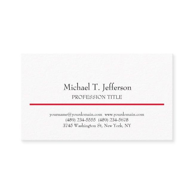 Retro Classical Elegant Plain Simple White