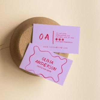 Retro Colorful Hand Written Bold Boho Unique Girly