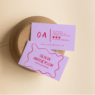 Retro Colorful Hand Written Bold Boho Unique Girly
