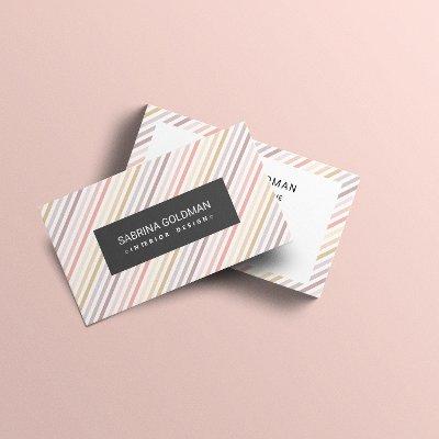 Retro Colorful Pink Gray Stripes Pastel Colors