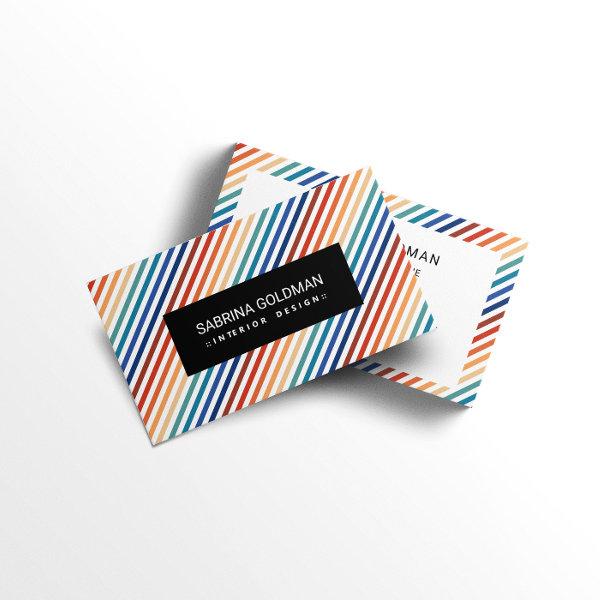 Retro Colorful Rainbow Stripes Vivid Color Chic