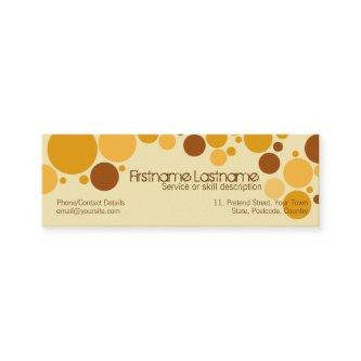 Retro Cream Bubbles Mini