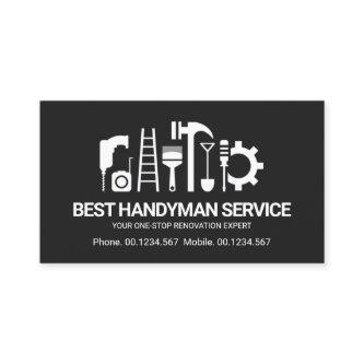 Retro Creative Handyman Tools Motif, Odd Jobs