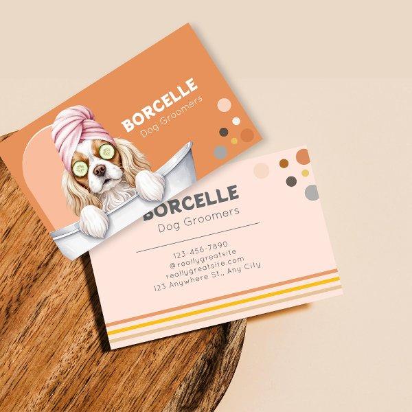 Retro Dog Groomer Pampered Puppy