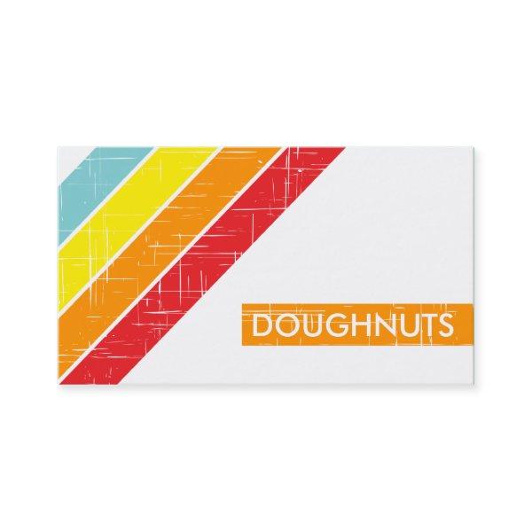 retro DOUGHNUTS loyalty card