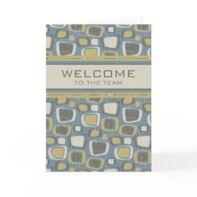 Retro Employee Welcome to the Team Card