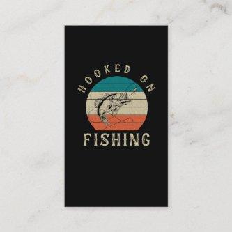 Retro Fishing Hook Pun Funny Bass Fishing