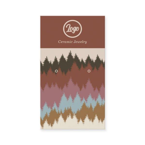 Retro Forest Earring Jewelry Logo