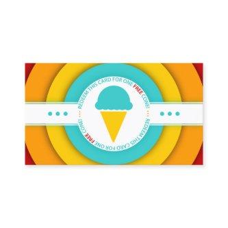 retro FREE ICE CREAM CONE coupon