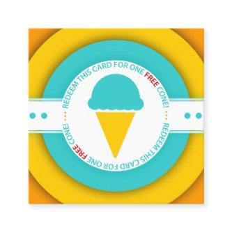 retro FREE ICE CREAM CONE coupon