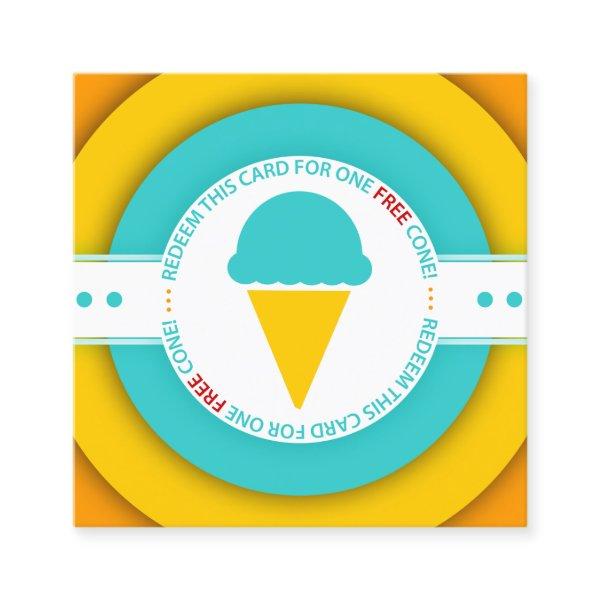 retro FREE ICE CREAM CONE coupon