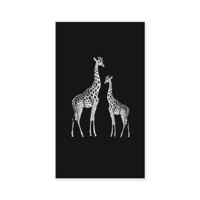 Retro Giraffe Funny Safari Animal Art