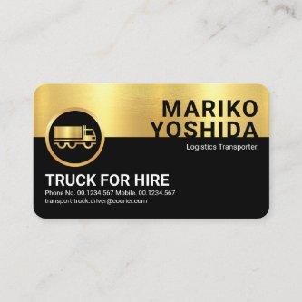 Retro Gold Black Layers Truck Driver