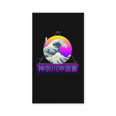 Retro Great Wave off Kanagawa Vaporwave