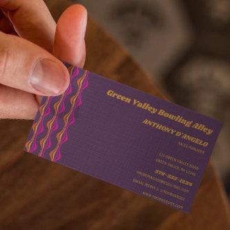 Retro Groovy Disco Purple Print